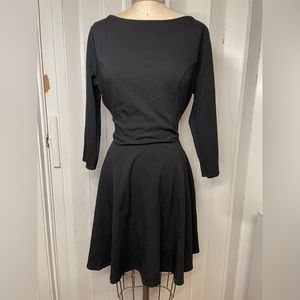 Unique vintage black dress cocktail casual holiday swing dance 14 xl